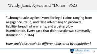 Wendy, Janet, Xytex, and “Donor” 9623
12
“…brought suits against Xytex for legal claims ranging from
negligence, fraud, an...