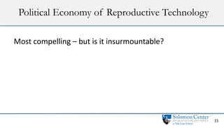 Political Economy of Reproductive Technology
15
Most compelling – but is it insurmountable?
 