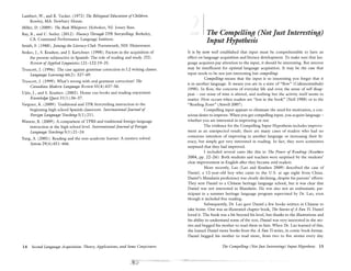 Krashen second lang acquisition