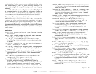 Krashen second lang acquisition