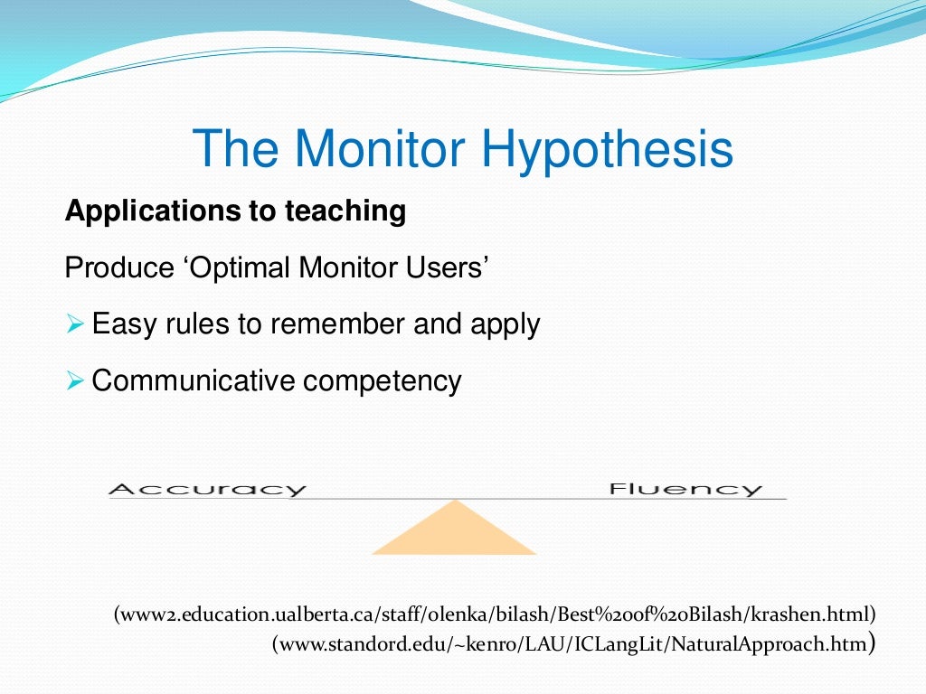 Krashen's Five Main Hypotheses