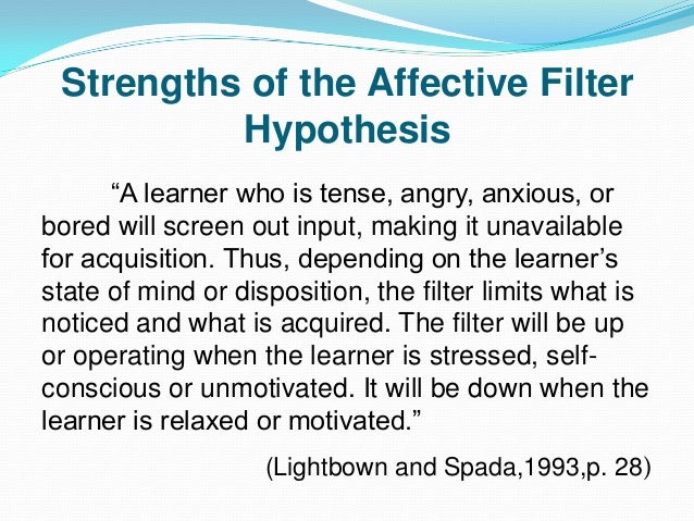 Affective filter hypothesis krashen picture
