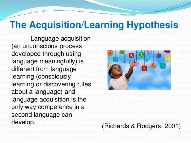 which of krashen's hypothesis reflects an attention to learner characteristics