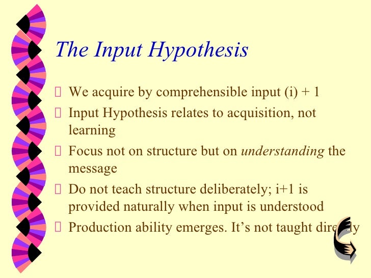 input hypothesis krashen