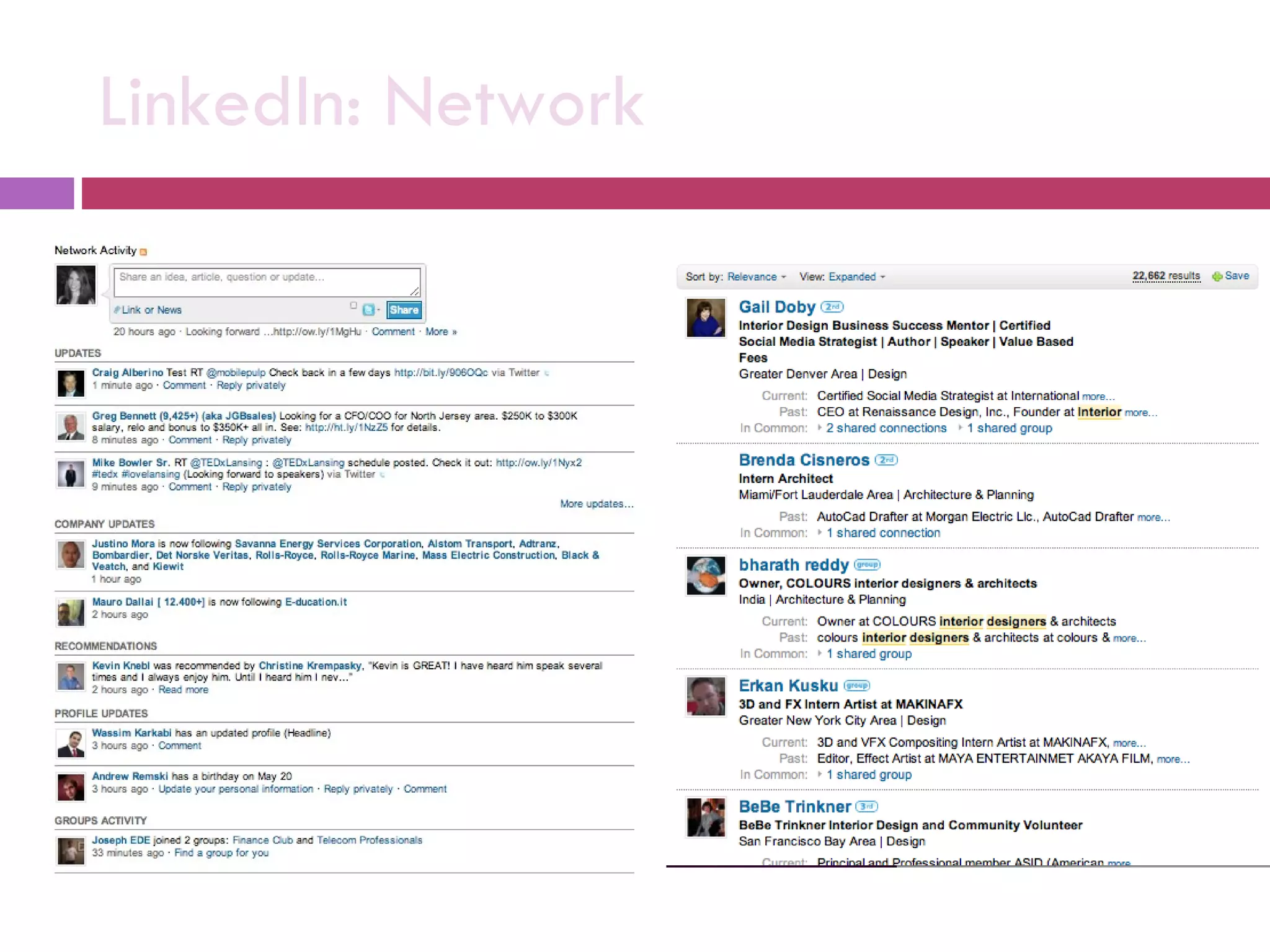 LinkedIn: Network 