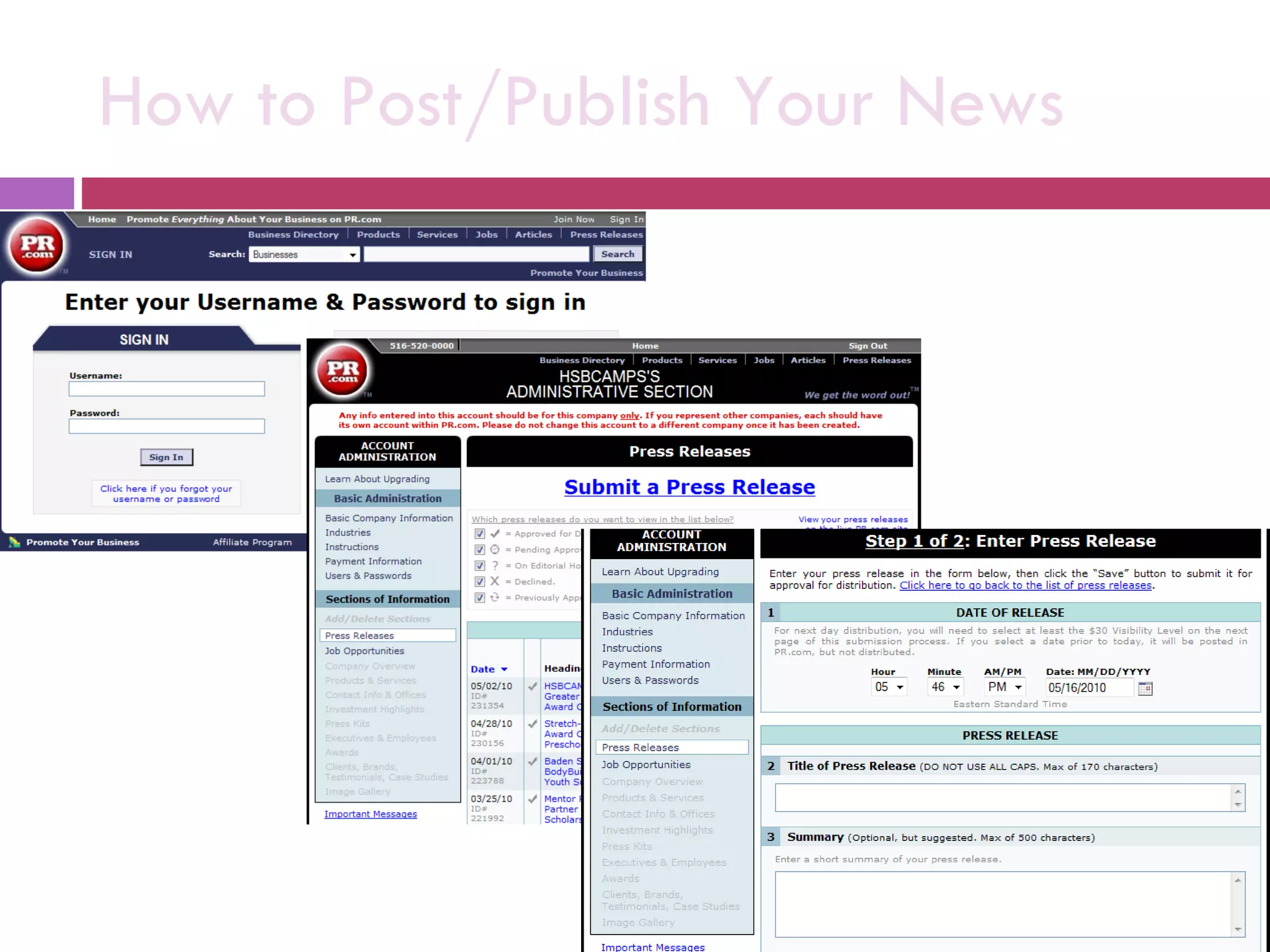 How to Post/Publish Your News 