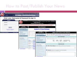 How to Post/Publish Your News 