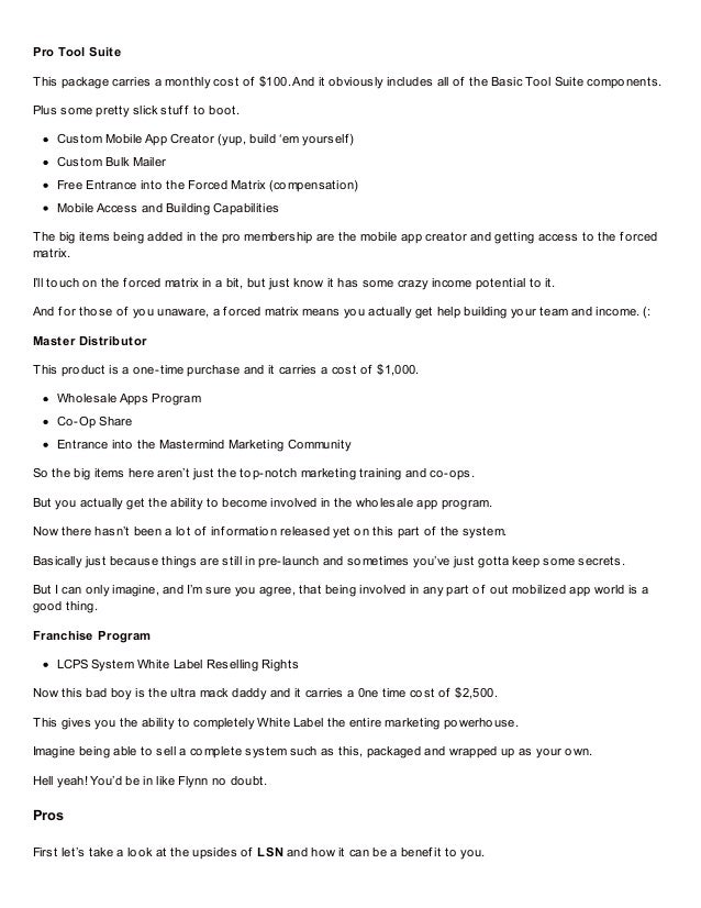 SEARCH AND BUY THIS PRODUCT LSN Lead System Network Review - Legit or Scam