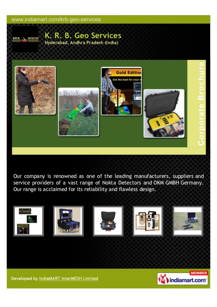 K. R. B. Geo Services, Hyderabad, Detectors