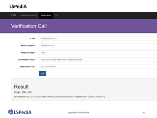 Verification Request
Copyright © 2018 LSPediA 45
LSPediA
 