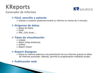 BI - KReports - Reporting tool  - Navision