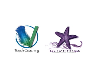 Touch Coaching SEE-TO-IT FITNESS
Motivational Tools to Maximize Your Fitness Potential.
TM
 