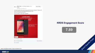 KRDS Engagement Score 
7.89 
Based on data gathered between August and September 2014 
 