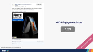 KRDS Engagement Score 
7.29 
Based on data gathered between August and September 2014 
 
