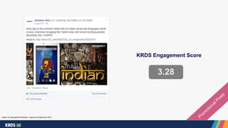 KRDS Engagement Score 
3.28 
Based on data gathered between August and September 2014 
 