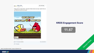 KRDS Engagement Score 
11.67 
Based on data gathered between August and September 2014 
 