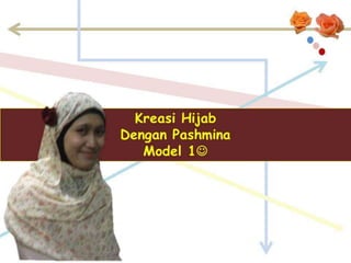 Kreasi Hijab Pashmina Model 1