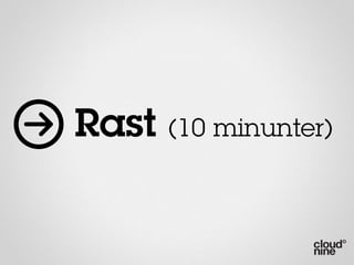 Rast (10 minunter)
 