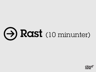 Rast (10 minunter)
 