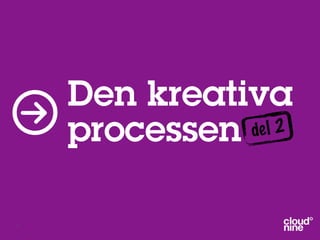 Den kreativa
    processen de l 2




9
 