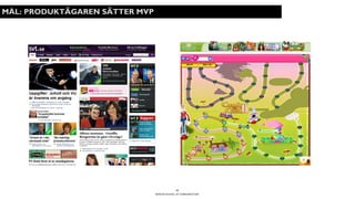 BERGHS SCHOOL OF COMMUNICATION
17
MÅL: PRODUKTÄGAREN SÄTTER MVP
 