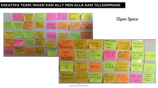 BERGHS SCHOOL OF COMMUNICATION
21
KREATIVA TEAM: INGEN KAN ALLT MEN ALLA KAN TILLSAMMANS
Open Space
 