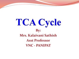 By:
Mrs. Kalaivani Sathish
Asst Professor
VNC - PANIPAT
 