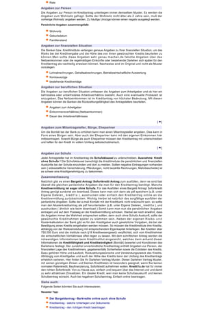 Kreditantrag muster | PDF