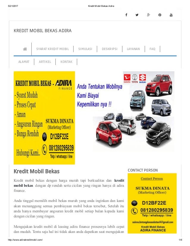  Kredit  mobil  bekas  adira