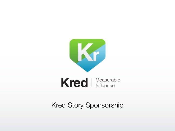 Kred Story Sponsorship 