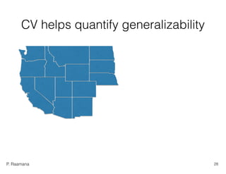 P. Raamana
CV helps quantify generalizability
28
 