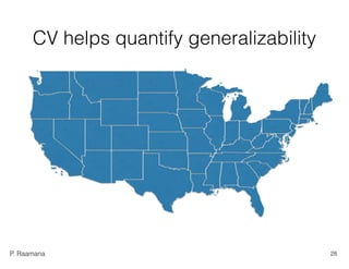 P. Raamana
CV helps quantify generalizability
28
 