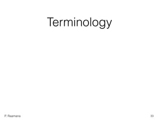P. Raamana
Terminology
33
 
