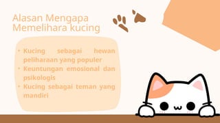 Krem Oranye Ilustrasi Lucu Presentasi Tips Memelihara Kucing Dengan ...