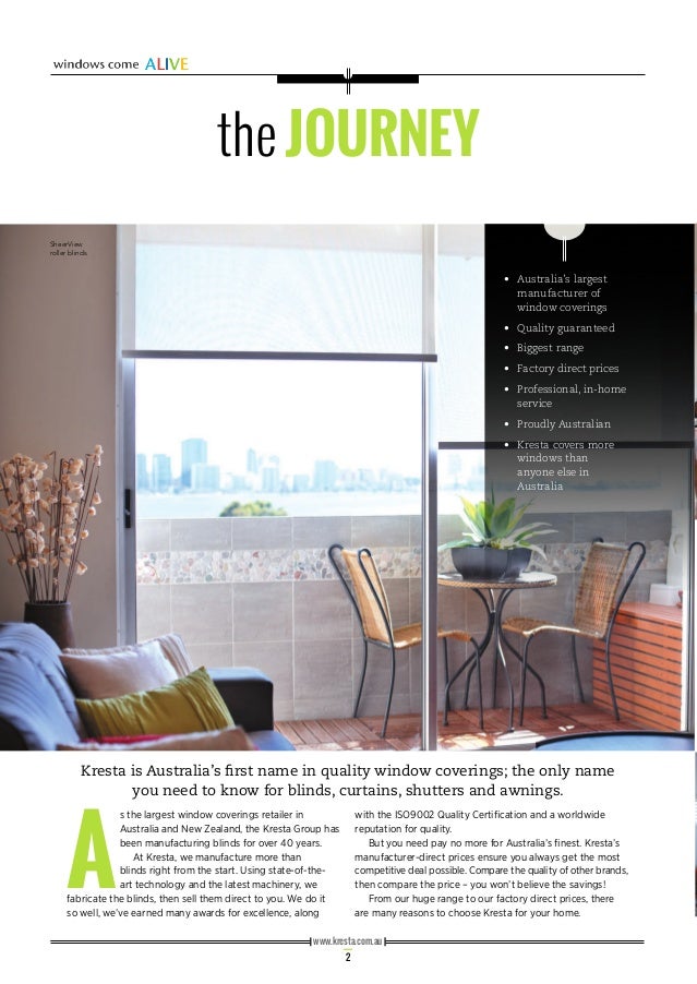 Kresta Blinds 2013 Catalogue
