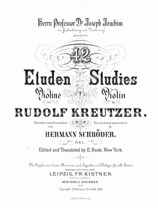 Kreutzer 42 studi per violino