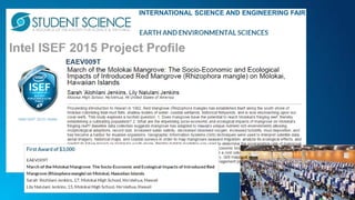 INTERNATIONAL SCIENCE AND ENGINEERING FAIR
 