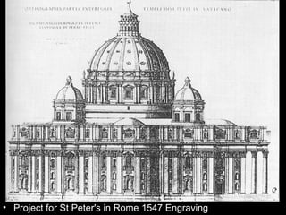 • Project for St Peter's in Rome 1547 Engraving
 
