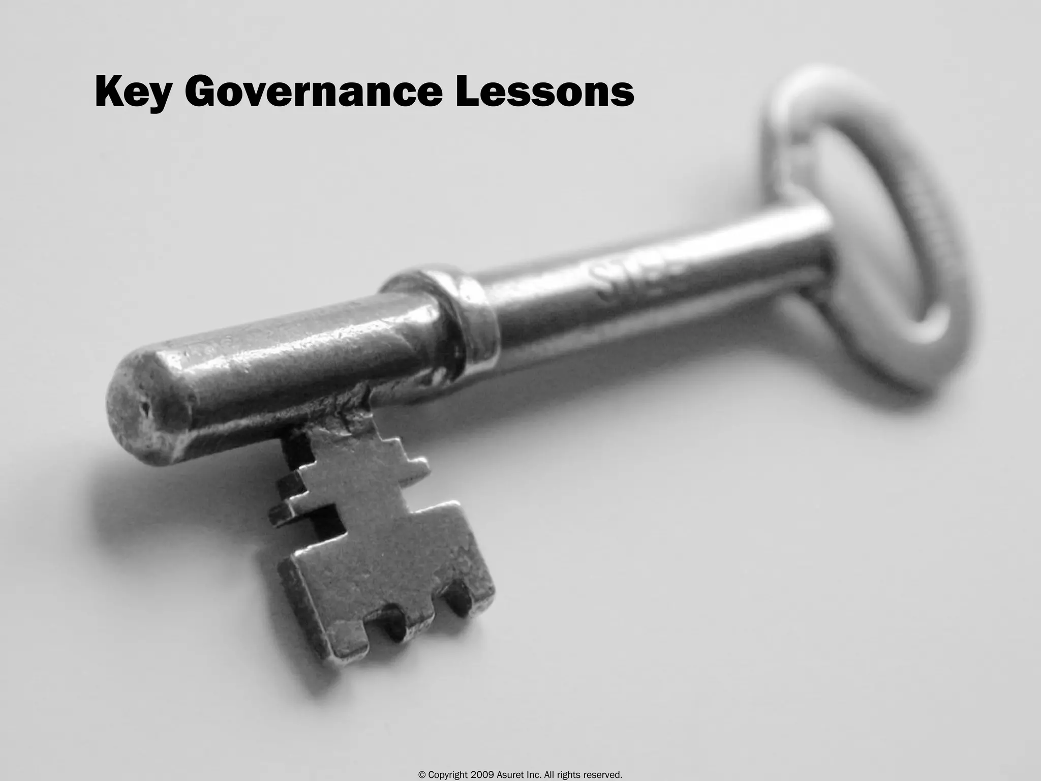 Project Governance and Failure