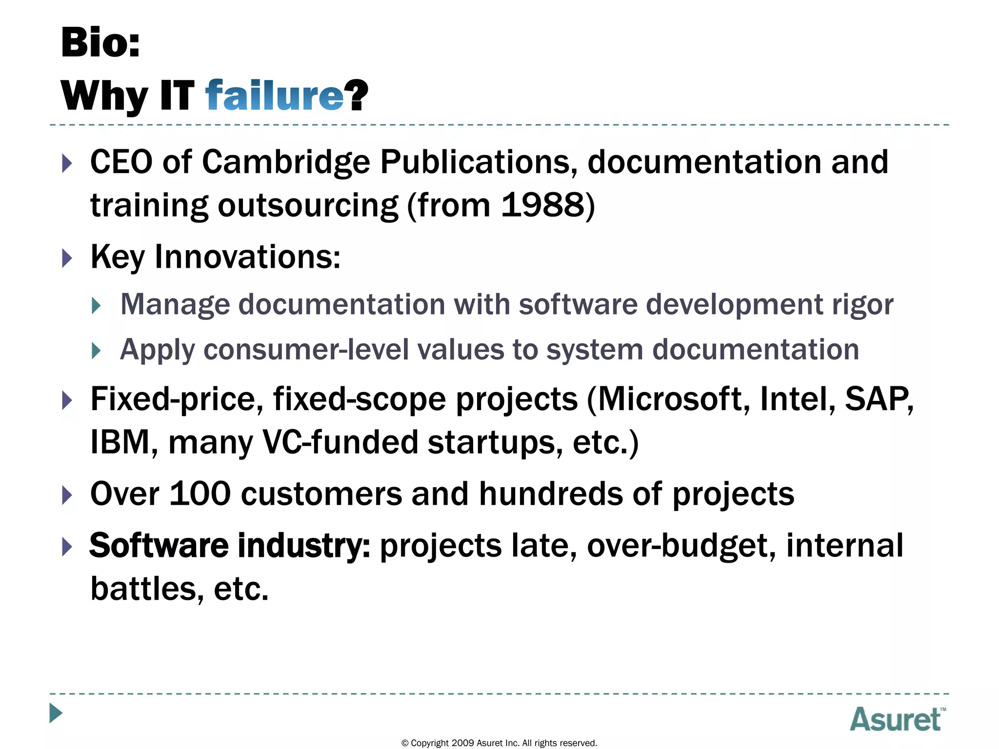 Project Governance and Failure