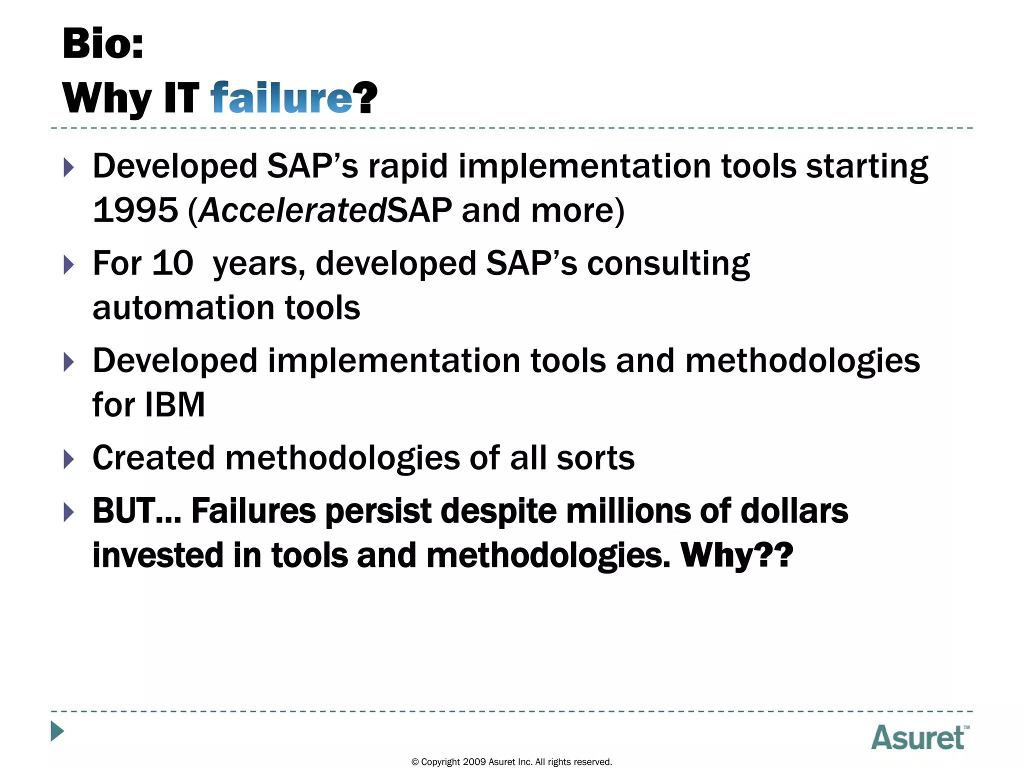 Project Governance and Failure