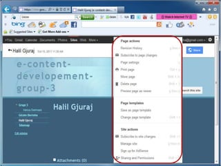 Krijimi i faqes në web site