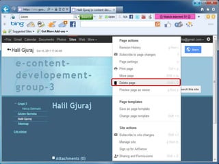 Krijimi i faqes në web site