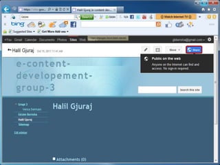 Krijimi i faqes në web site