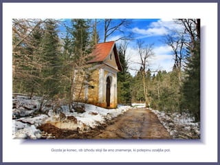 Gozda je konec, ob izhodu stoji še eno znamenje, ki potepinu ozaljša pot.
 