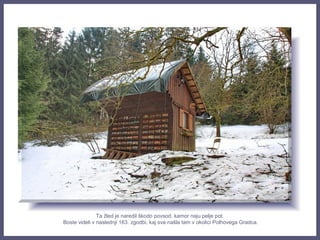Ta žled je naredil škodo povsod, kamor naju pelje pot.
Boste videli v naslednji 163. zgodbi, kaj sva našla tam v okolici Polhovega Gradca.
 