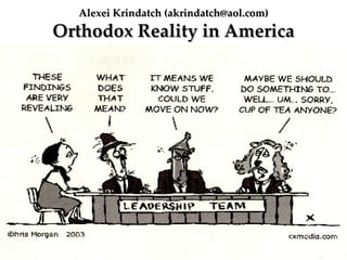 Alexei Krindatch (akrindatch@aol.com)
Orthodox Reality in America
 