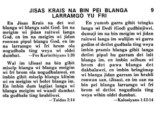 Kriol bible   help from above