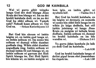 Kriol bible   help from above