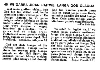 Kriol bible   help from above